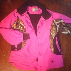 Legendary whitetails XL women's pink and camouflage coat